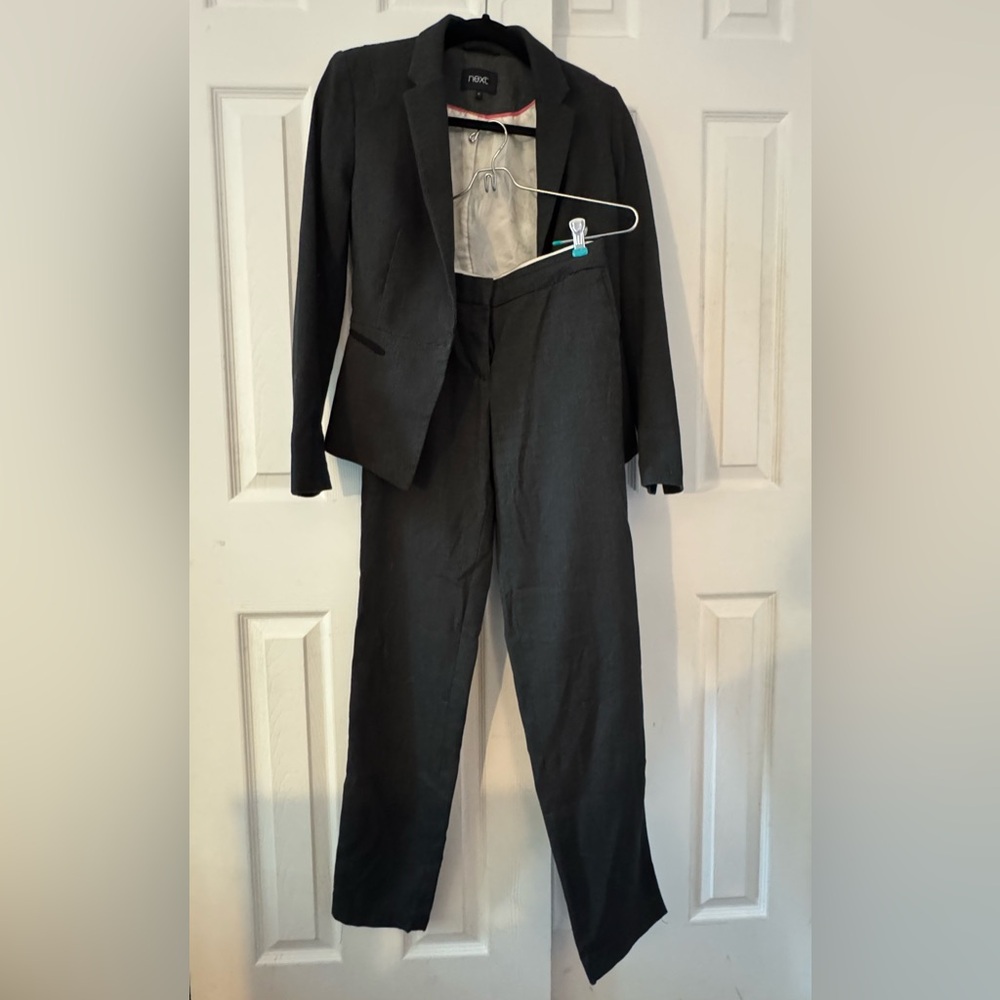 Next UK Black 2 Piece Pantsuit